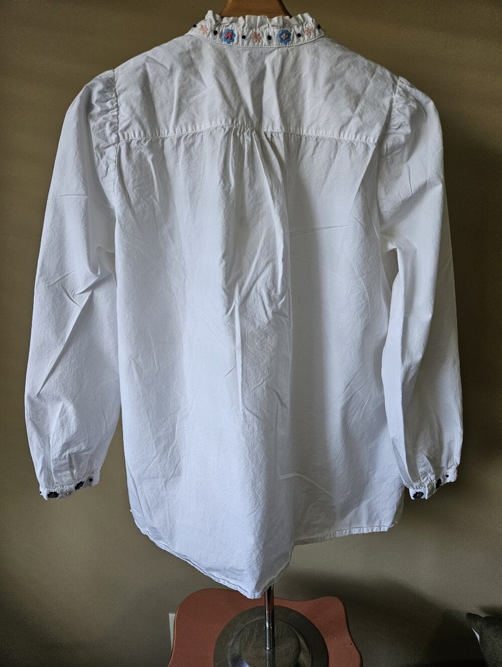 French Connection Embroidered Ruffle Blouse - Size XS - Picture 11 of 11